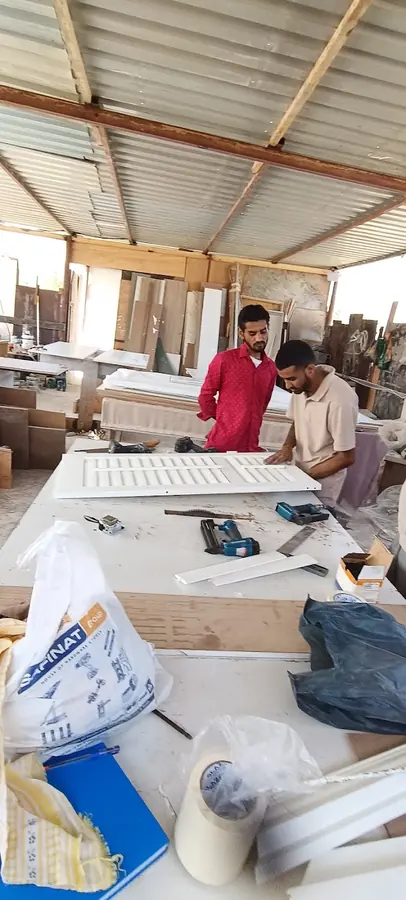 The Bait AlNoor carpentry team in the Al Quoz workshop